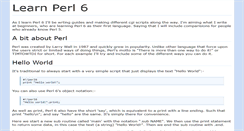 Desktop Screenshot of learnperl6.com