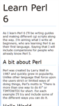 Mobile Screenshot of learnperl6.com
