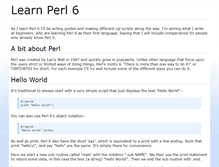 Tablet Screenshot of learnperl6.com